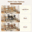 Table de salle à manger extensible ronde pour 2 à 4 personnes, table de salle à manger pliante en bois avec taille réglable, conception peu encombrante pour les petits appartements et les salles à manger-22962852