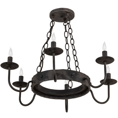 Lustre à plusieurs niveaux avec accents en cristal 6 lumières unique Edmonia