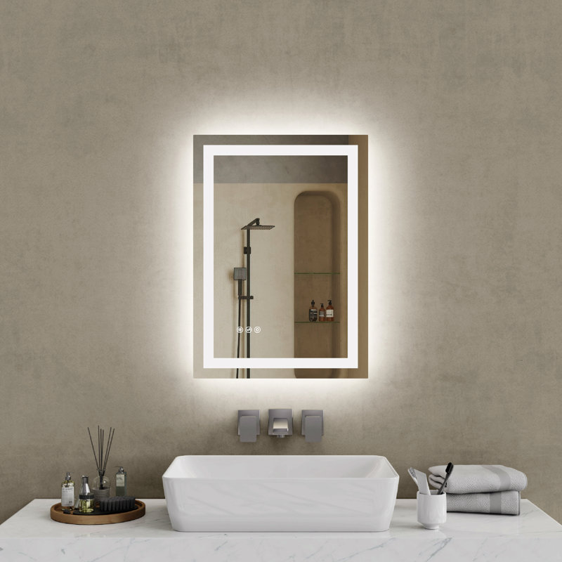 Miroir de salle de bain Led, 28 po x 20 po