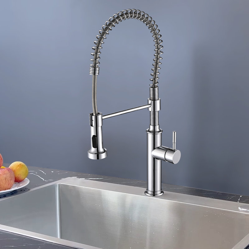 Pull Down Single Handle  Kitchen sink Faucet, Chrome