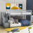 Elsko Kids Twin Over Twin Bunk Bed-1082546101