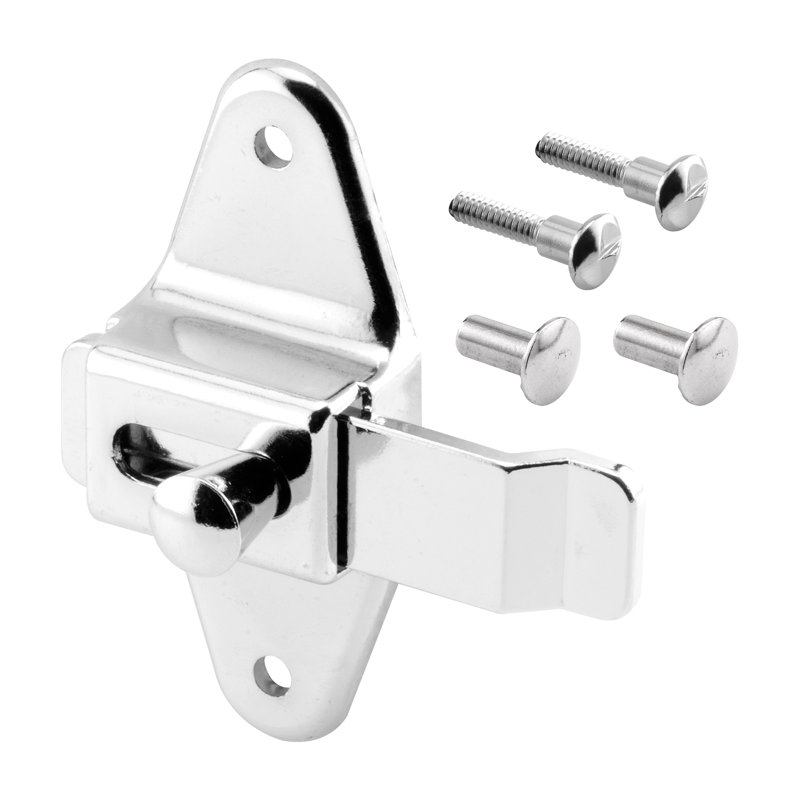 Loquet à glissière Prime-Line, 3-1 / 2 po H (paquet simple), Chrome