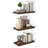  12 Inch Deep Floating Shelf, 24 x12 Inch Large Wall Mounted Shelf for Kitchen, Bathroom, Living Room, Walnut (3 Pack)-1003030897-1004386355