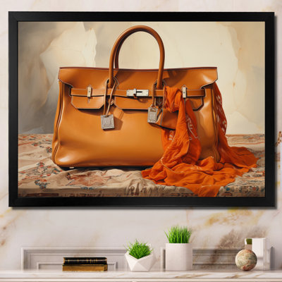 " Minimalim Brown Handbag "