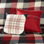 Édredon 7 pièces Red Queen - Buffalo Plaid Style 2 taies décoratives, 3 coussins décoratifs et jupe de lit