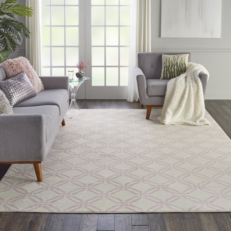 Tapis ivoire Sheron Eclectic Bohemian, Rectangle 7 pi 10 po x 9 pi 10 po