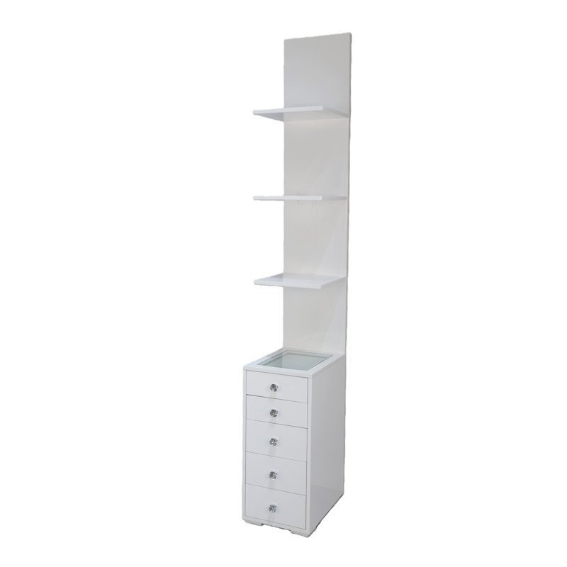 Glam & Glow Display Shelves With Drawers