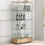 Modern Glass Display Cabinet With 2 Large Drawers-232972417