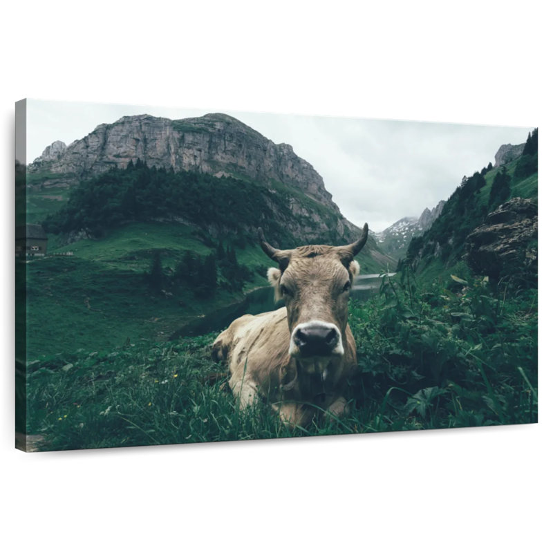 Brampt Swiss Alps Cow, 34" H x 51" W