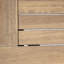 Causeuse d'extérieur en bois avec table basse