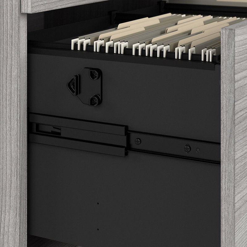 Kasyn 36''W 2 -Drawer Lateral Filing Cabinet, Platinum Gray