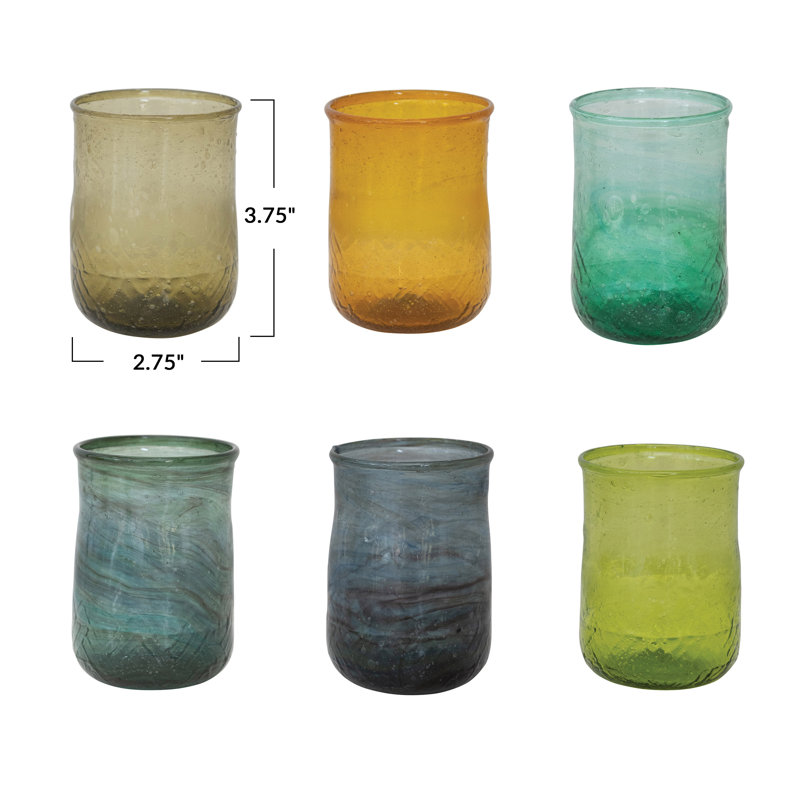 Hand Blown Multipurpose Drinking Glass Votive Holders