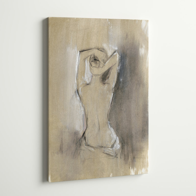 «Contemporary Draped Figure I» par Ethan Harper, reproduction d'art sur toile tendue, H 36 po x l 24 po, Sans cadre