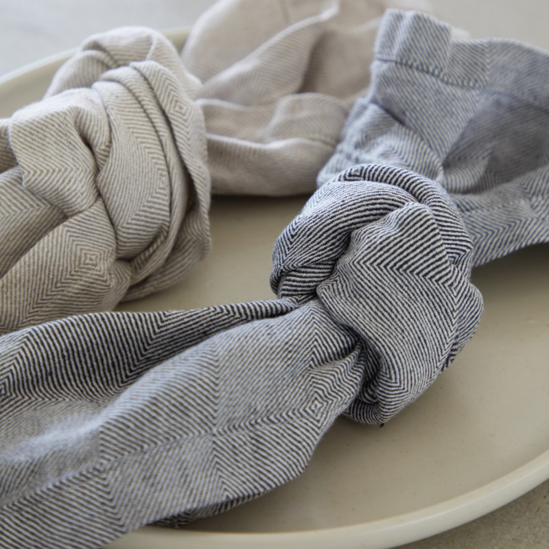 Eivissa Linen Blend Square Napkins, Latte