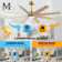 Ariella - Eight Blade Ceiling Fan - Integrated LED