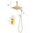 1-Spray Patterns 16 In. Ceiling Mount Dual Fixed And Handheld Shower Head 2.5 GPM-111649951