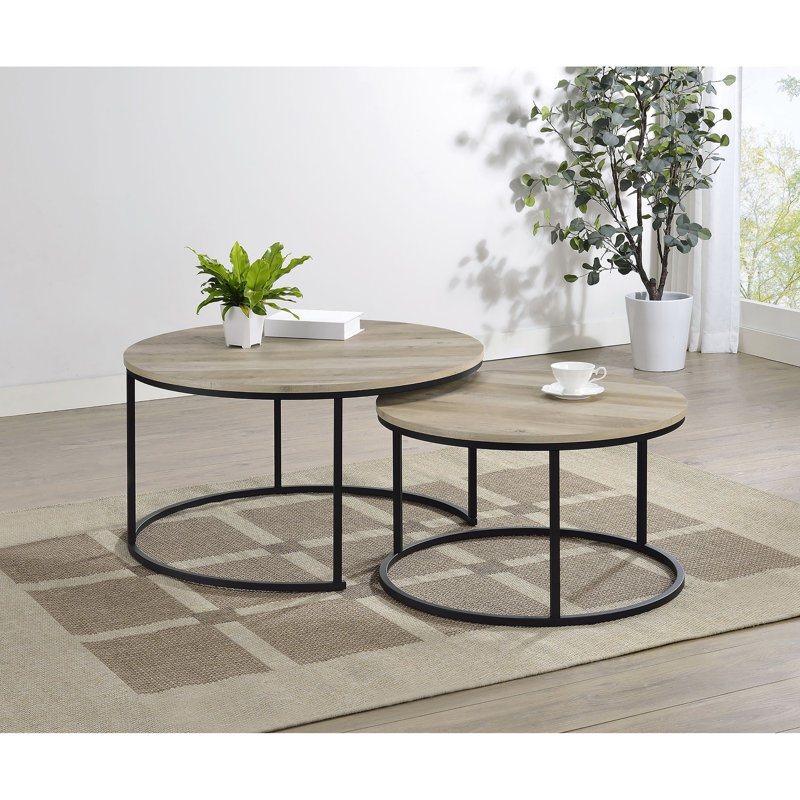 Table basse gigognes 2 pièces