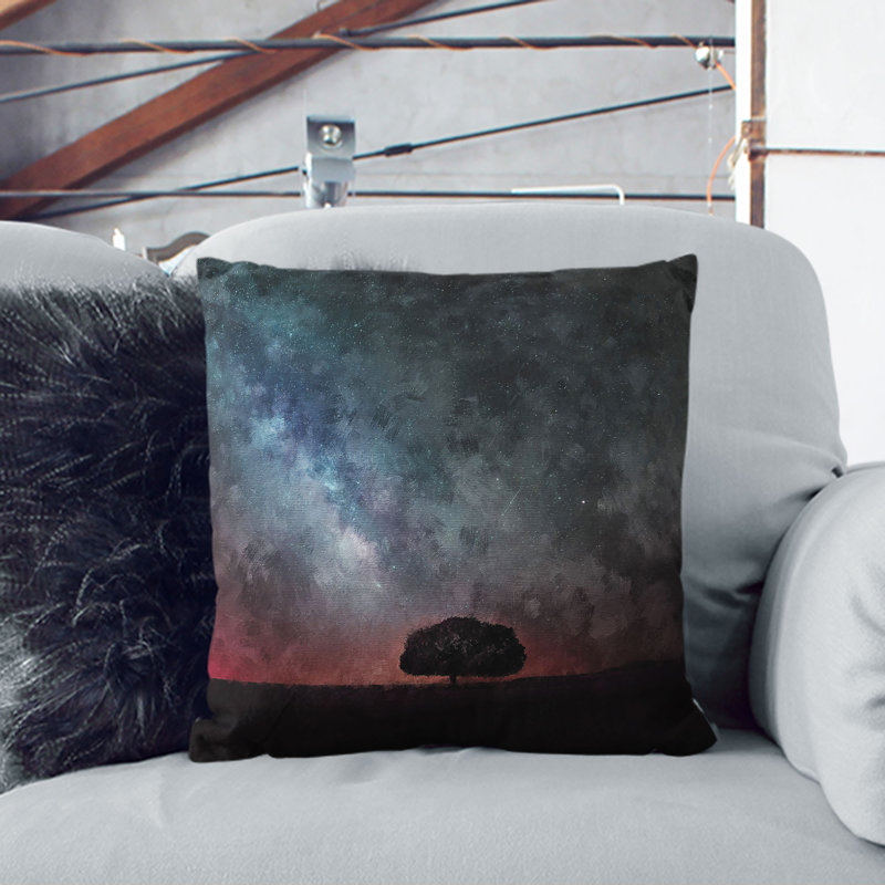 Square Cushion, Black, 40cm H x 40cm W x 15cm D