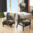 Golden Branch Tree Luminous Tangle II - Upholstered Scandinavian Slipper Chair, Gold Accent Chair
