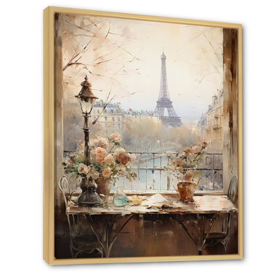 Paris Springtime Balcony Elegance II - City Paris Wall Art