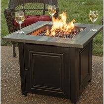 allen + roth 7-in W 40000-BTU Black Portable Tabletop Steel Propane Gas Fire  Pit in the Gas Fire Pits department at