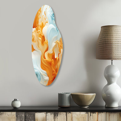 Clementas - Abstract Shapes Curved Shape Asymmetric Metal Wall Art
