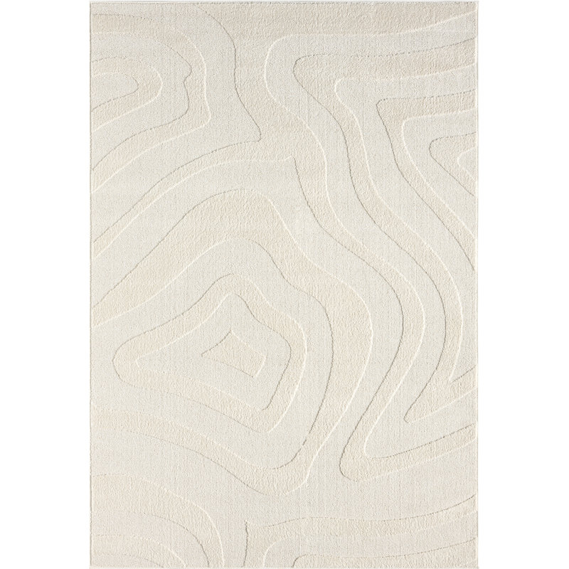 Tapis crème Abavi Huertas WAV100B, Rectangle 7 pi 9 po x 10 pi 2 po