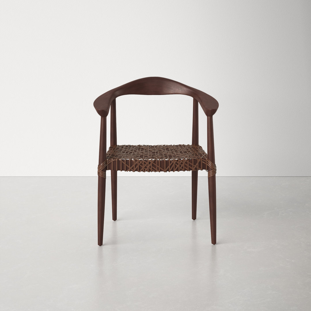 Kazbah 18.9'' H Leather Upholstered Armchair AllModern 