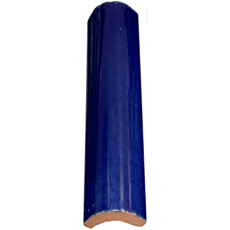 5pcs TalaMex Quarter Round Trim, 1.2" W x 6" L, Cobalt Blue