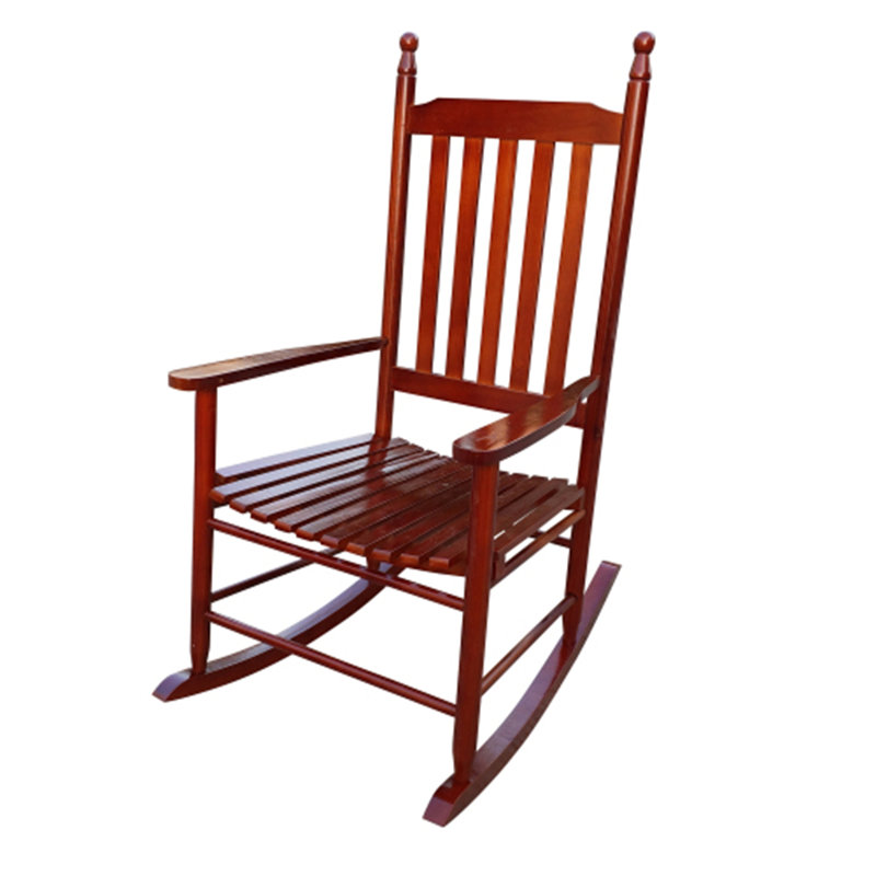 Chaise berçante en bois, Brun