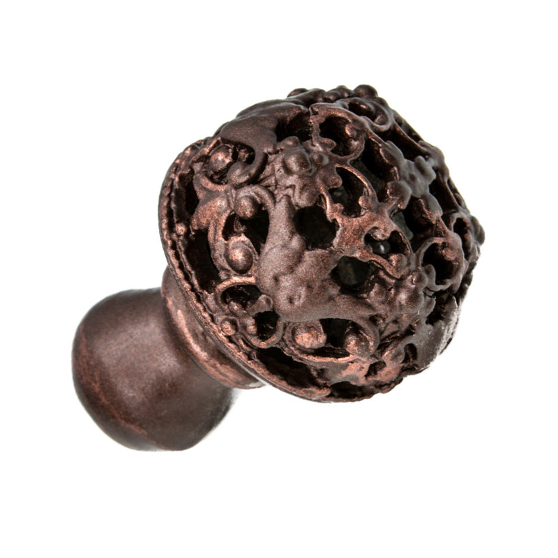 Poignée ronde Juliane Grace, Bronze frotté à l'huile