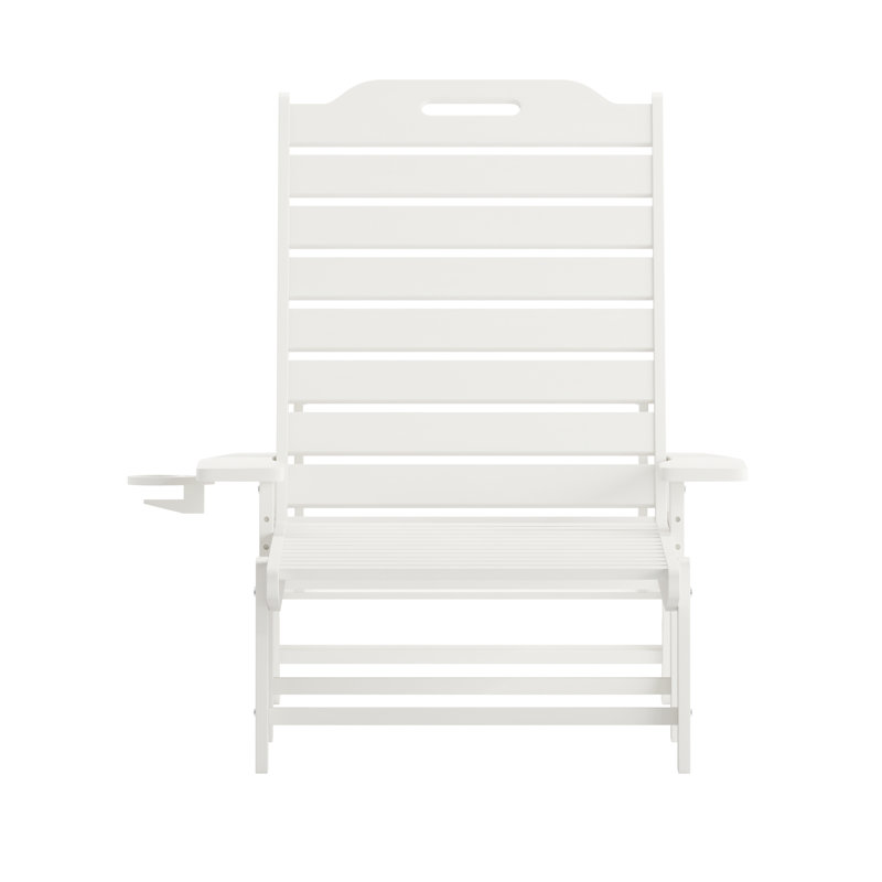 71.25'' Long Reclining Single Chaise, White