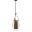Luminaire suspendu ovale à 1 lumière en laiton chaud / bronze-2073700291