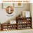3 PCS Stackable Shoe Rack 31-Inch Horizontal Organizer 2-tier StorageShelf Brown-916029731