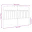 Vidaxl Metal Replace Headboard Black 180 Cm-101181646-124390192