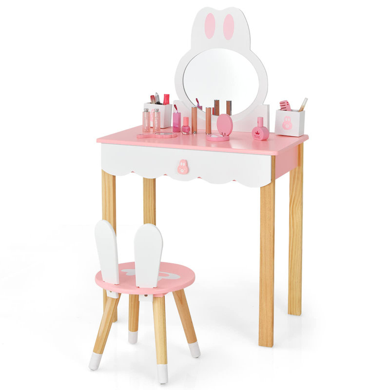 Leidi Kids Vanity Set with Mirror
