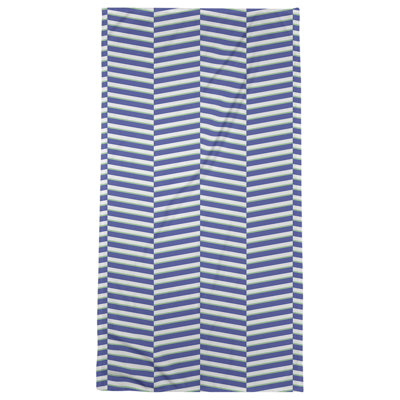 Serviette de bain à rayures fracturées