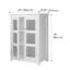 Armoire de rangement autoportante à deux portes avec deux tablettes réglables Leist