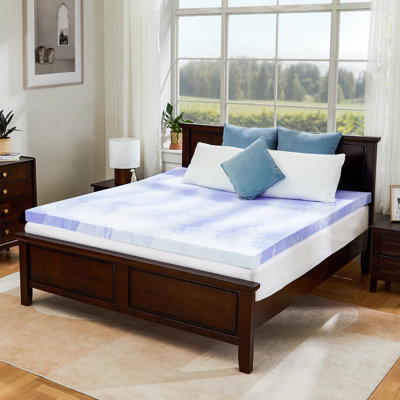 3 Inch Memory Foam Mattress Topper With Cooling Gel And Pressure Relief