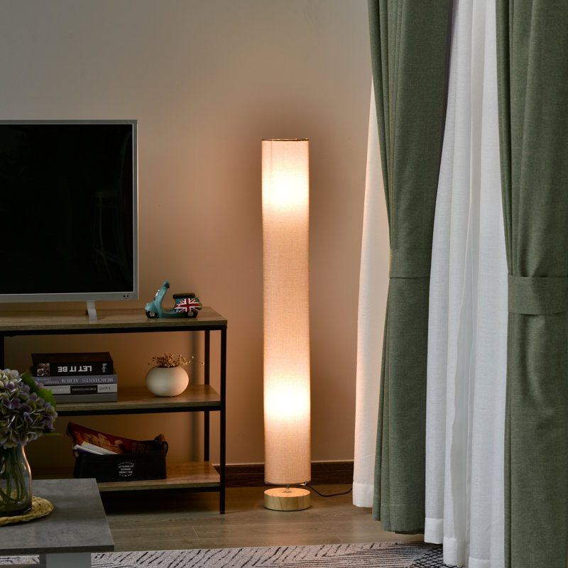 Chesapeake 120cm Column Floor Lamp, Oatmeal