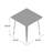 Feodora 31.5'' Square Metal Indoor-Outdoor Table-118930244