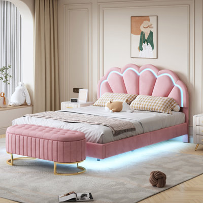 Lit plateforme tapissier Dockside