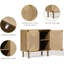 Buffet Seagrass Boho, petit rangement Mid-Century