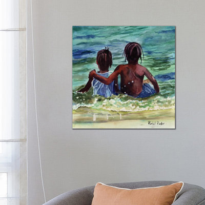Caribbean Kids by Rachel Parker - Painting on Canvas