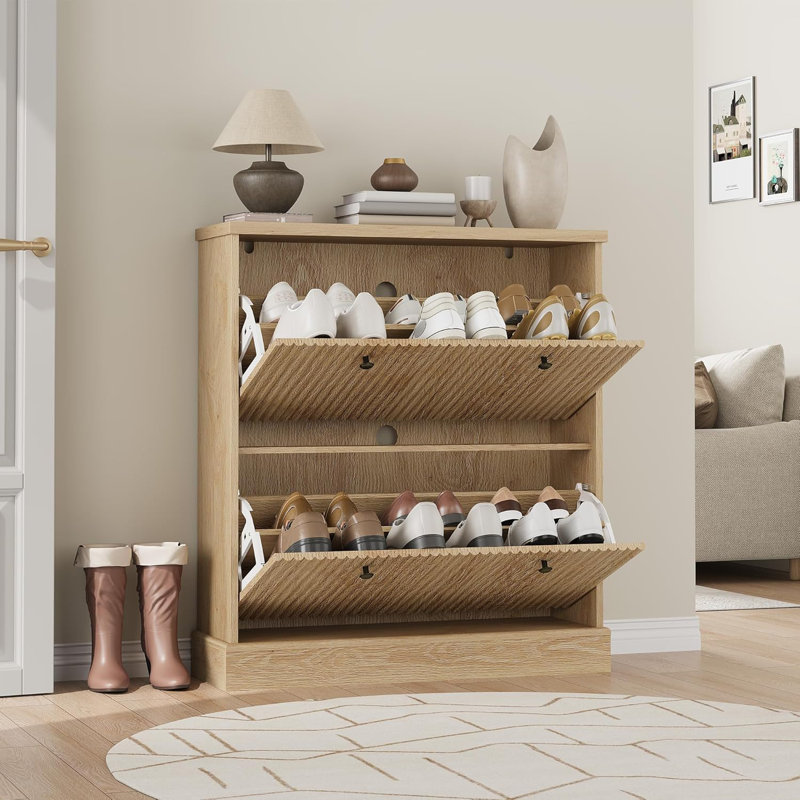 Shoe Storage, Natural Wood