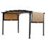 & Weather - Pergola d'extérieur - 12 x 9 pi, auvent rétractable, abri de jardin beige pour jardins avec cadre en acier, Expositions