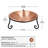 Hammered Solid Copper Birdbath with Short Stand