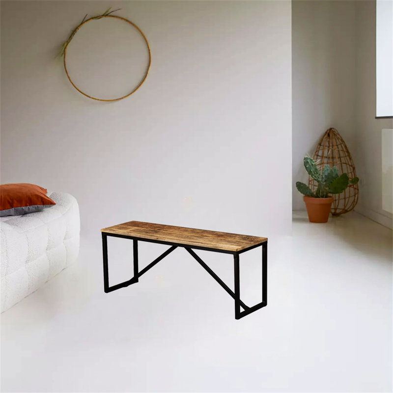 Macalester Solid Wood Bench, H45 x W109.8 x D34.7 cm