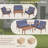 Flaxville 4 - Person Patio Conversation Set with Cushions