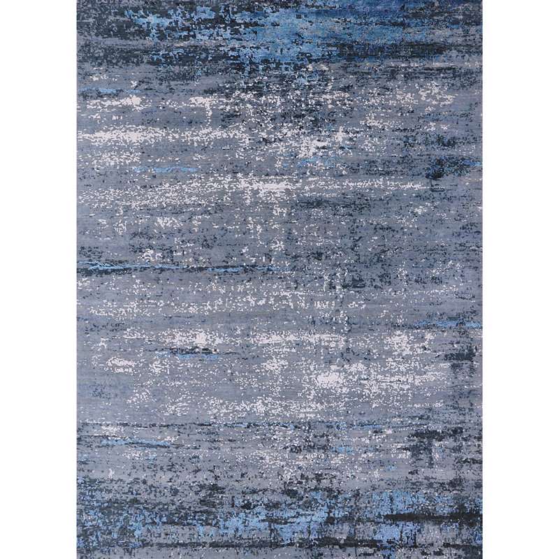 Tapis bleu / gris Brodheadsville, Rectangle 8 pi x 10 pi